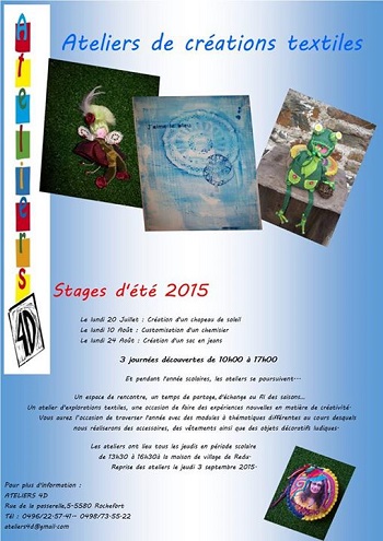 Redu : stage récup’textile 2015