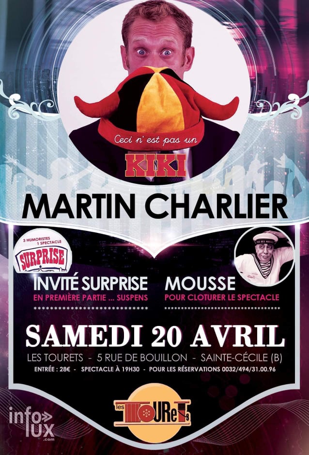 Les Tourets karaoké, Cabaret :Martin Charlier